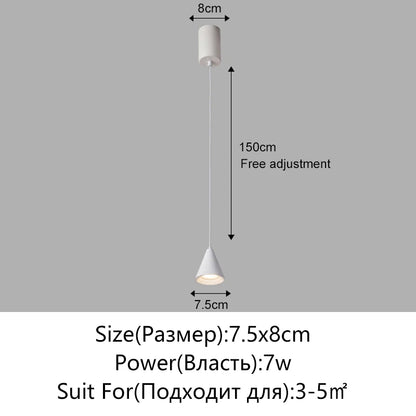 LED Pendant Lights For Kitchen Living Room Dining Room Bedroom Bedside Lamp Modern Home Chandelier Bar Cafe Lighting Fixture