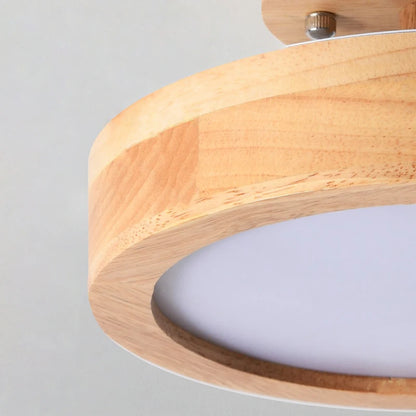 Corridor lamp Round hallway lamps Nordic porch lights wood Indoor lighting balcony ceiling light cloakroom ceiling lights