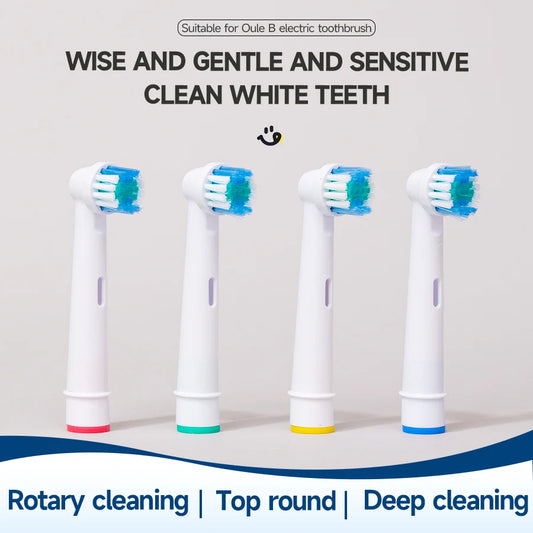 Sensitive Replacement Toothbrush Heads Compatible with Oral-B, 20-Pack