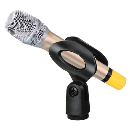 4PCS Pack Mic Clip Universal Wired/ Wireless Microphone Mount Holder for Mic Stand