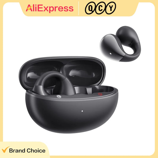 QCY Crossky C30 Open Ear Wireless Earphones Bluetooth 5.4 Spatial Audio Stable Fit OWS Earbuds 4 Mic ENC Multi-Point Connection