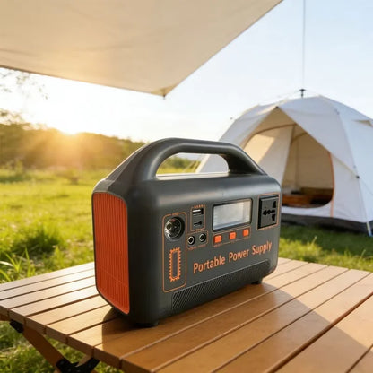 400W Portable Power Station, 192Wh, 220V, Solar-Charging Compatible for Home Backup & Outdoor Use