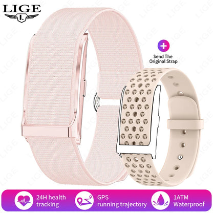 Smart Fitness Tracker with Heart Rate Monitor, Pedometer & Call Alerts for Men and Women