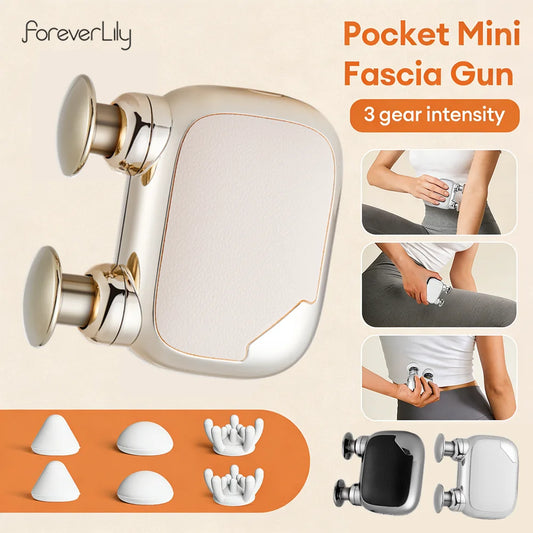 Mini Portable Electric Massage Gun with High-Frequency Vibration
