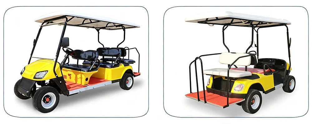 Electric Golf Cart with Cargo Bed, Two-Seater, Off-Road