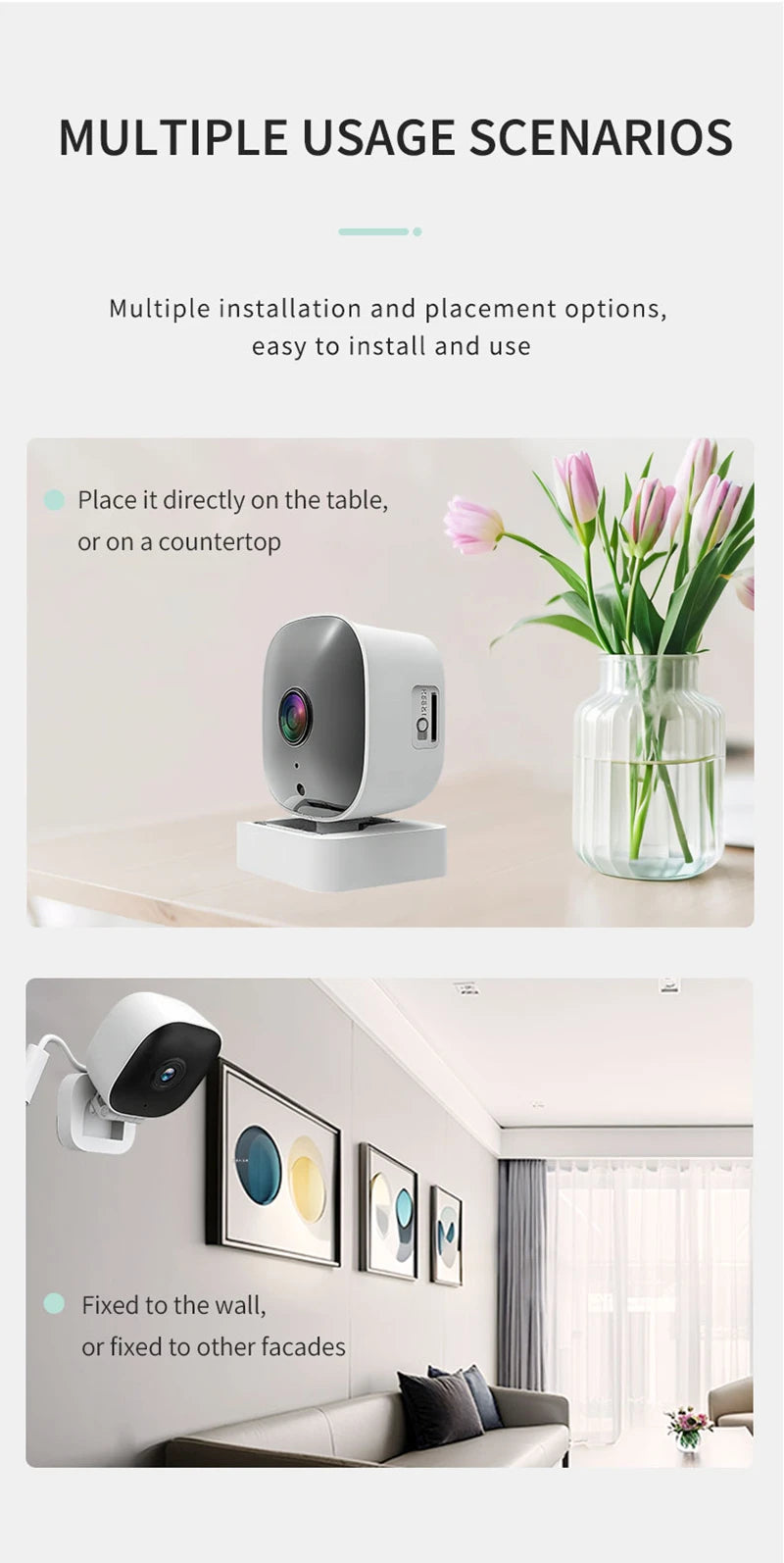 1080P HD WiFi Wireless Security Camera Infrared Night Vision Mobile Remote Surveillance Device Home Monitor Baby Pet Real Time