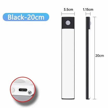 Motion Sensor Light Wireless LED Night Light USB Rechargeable Night Lamp Cabinet Wardrobe Lamp Under Backlight For Kitchen led
