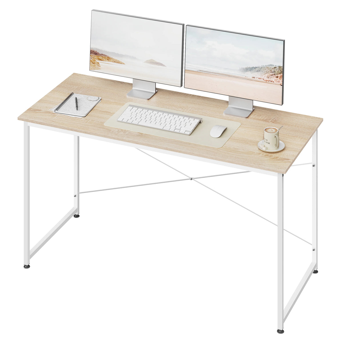 WOLTU Modern Home Office Desk with Metal Frame