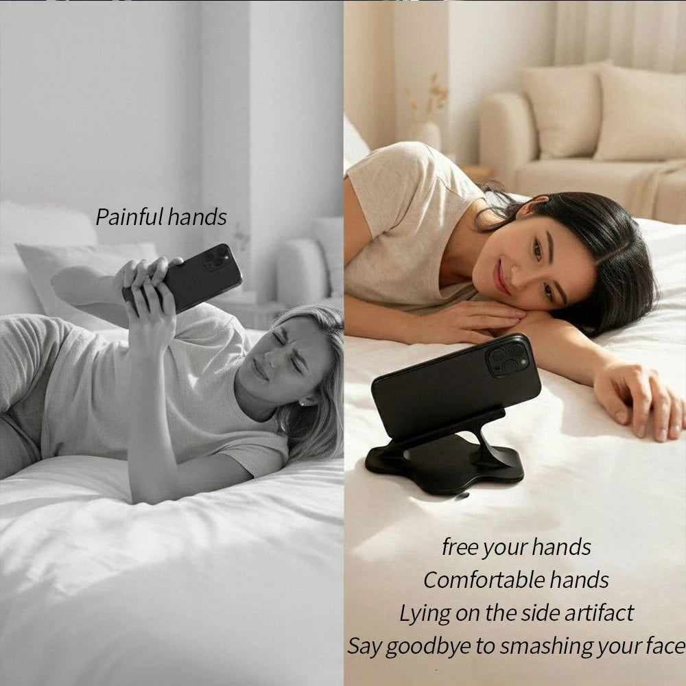Stable Ergonomic Phone Holder for Hands-Free Viewing, Side Lying (Perfect for Bedtime Entertainment)