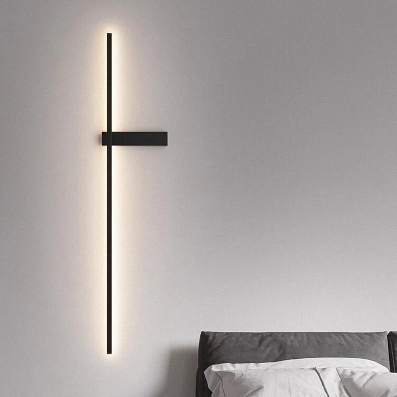 Hardwired Wall Sconces Modern LED Wall Lighting Fixtures for Bedroom Living Room Interior Wall Lamps for Corridor Kitchen Black