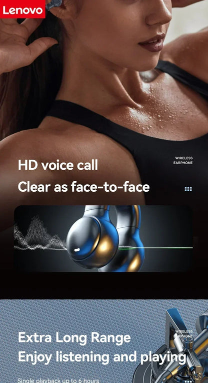 Lenove Original M47 Wireless Earbuds (Bluetooth 5.3, Bone Conduction Headphones)