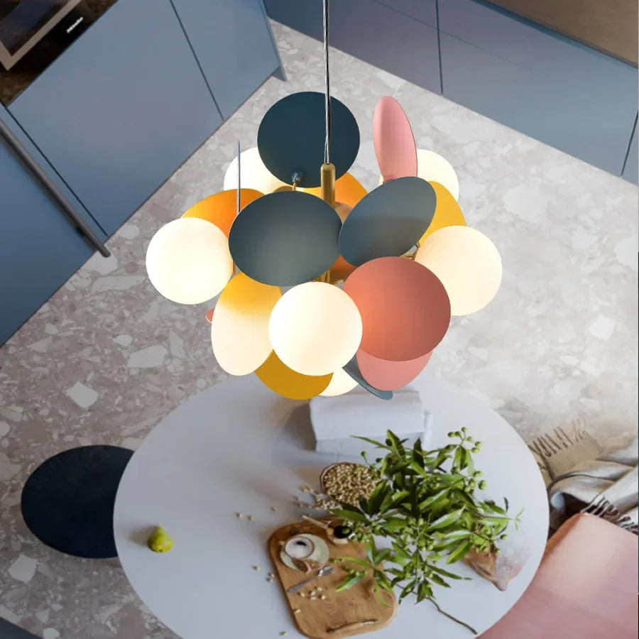 Modern Led Chandeliers Colourful Branch Chandelier for Bedroom Living Room Hanging Lamps Lustre Luxury Ceiling Light