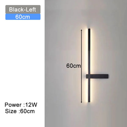 Hardwired Wall Sconces Modern LED Wall Lighting Fixtures for Bedroom Living Room Interior Wall Lamps for Corridor Kitchen Black