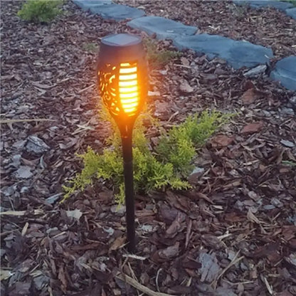 B84B-8 Pcs LED Solar Flame Light Lamp Flickering Waterproof Garden Decoration Landscape Lawn Lamp Path Lighting Torch Outdoor