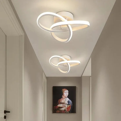 LED Modern Style Ceiling Lamp Household Chandelier Three Colors Lamp Bedroom Light Surface Installation Dining Room Lamp