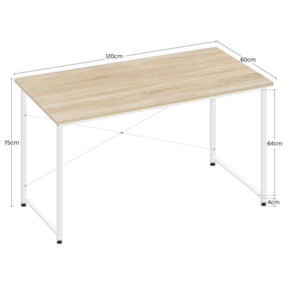 WOLTU Modern Home Office Desk with Metal Frame