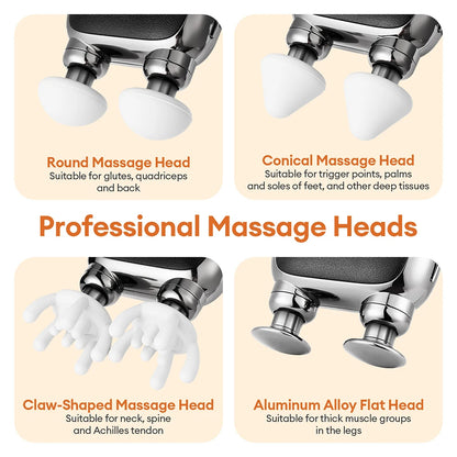 Mini Portable Electric Massage Gun with High-Frequency Vibration