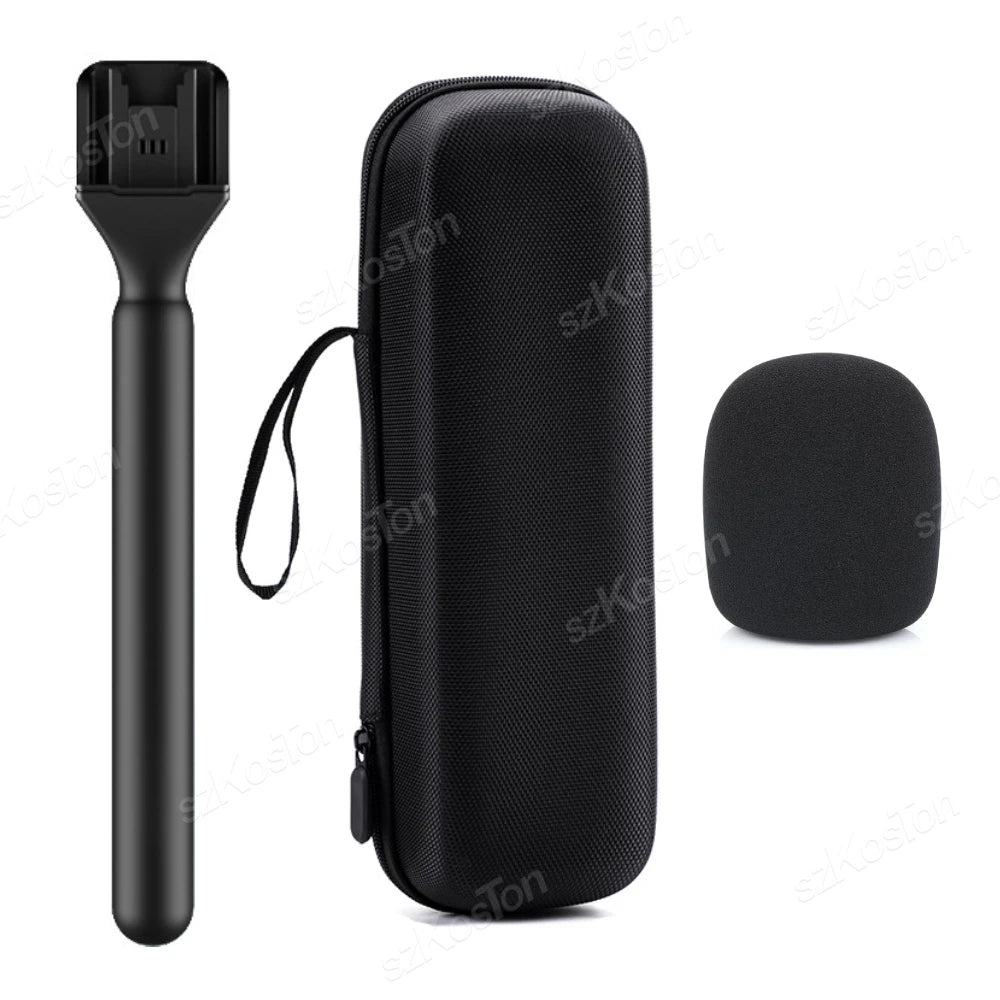 Wireless Lavalier Microphone Handle for DJI Rode Wireless GO Mic Handheld Microphone Stand Adapter for Vlog Interview Podcast
