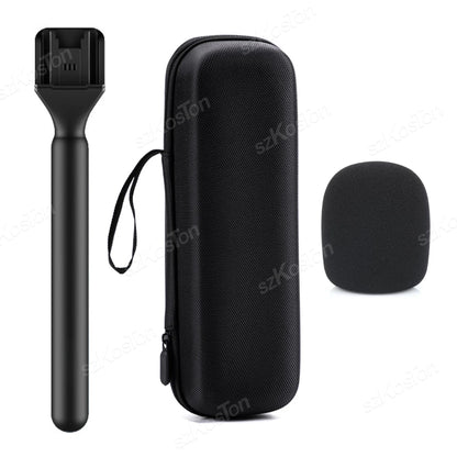 Wireless Lavalier Microphone Handle for DJI Rode Wireless GO Mic Handheld Microphone Stand Adapter for Vlog Interview Podcast
