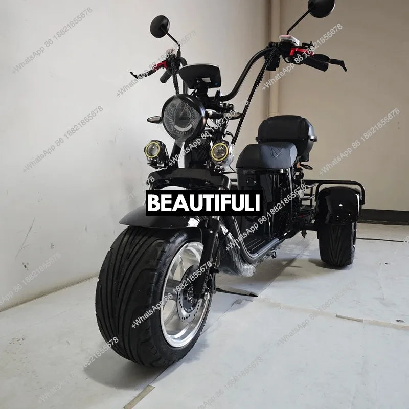 3 Wheel Bike Adult Bicycle Electric Tricycle Scooter Aluminum Materials Moped Adult 2000w Trikes 3 Wheel Motorcycle