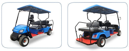 Electric Golf Cart with Cargo Bed, Two-Seater, Off-Road