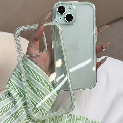 Candy Color Frame Phone Case (For iPhone 18 17 16 15 14 13 12 11 16) Acrylic & Shockproof Cover