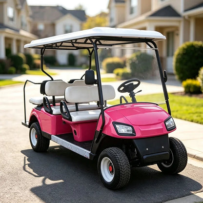 Electric Golf Cart with Cargo Bed, Two-Seater, Off-Road