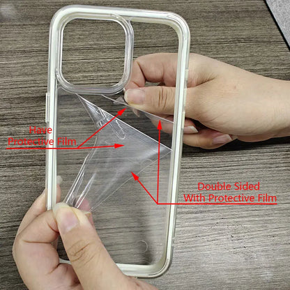 Candy Color Frame Phone Case (For iPhone 18 17 16 15 14 13 12 11 16) Acrylic & Shockproof Cover