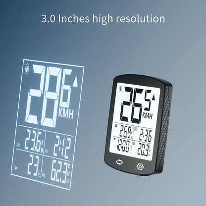 Wireless Bike Computer with Large Screen USB Rechargeable Bicycle Speedometer Cycling Odometer for Enhanced Cycling Experience