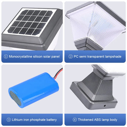 Household Courtyard Entrance Corridor Lights Fence Garden Led Outdoor Ip65 Waterproof Door Post Fence Solar Energy Pillar Lamp