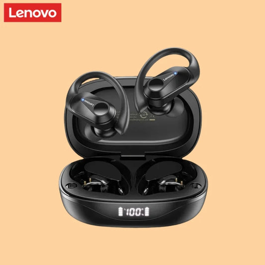 Lenovo LP75 Sports Wireless Headphones with Microphone (Button Control, LED Power Display, Hifi Stereo Sound, Bluetooth 5.3 TWS)