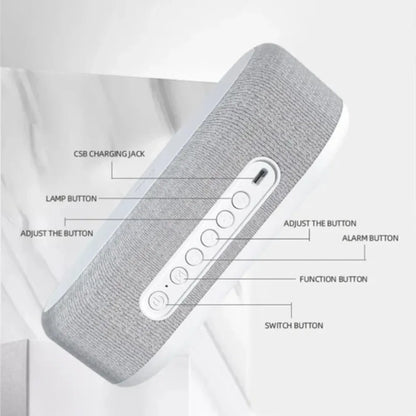 Wireless Fast Charging Dock for Phones Including Alarm, Night Light, Clock and Thermometer (For iPhone 17 16 15 14 13)