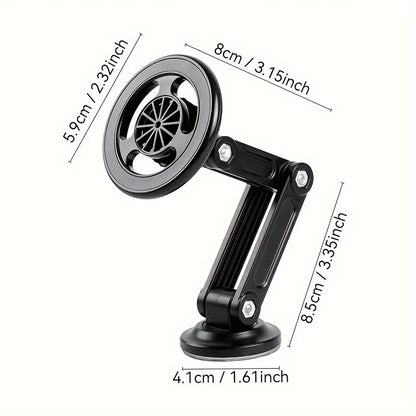 Universal Car Phone Holder, Magnetic Wall Mount with Rotatable Design (Waterproof, PC Material, Compatible with All Smartphones)