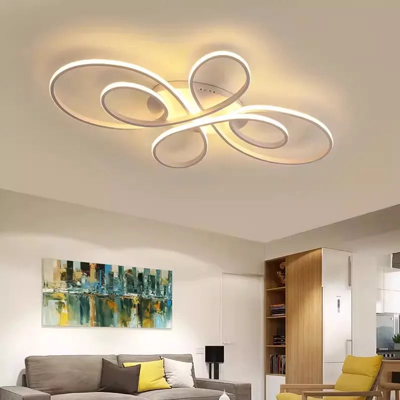 Modern LED Ceiling Light Nordic Creative Indoor Lighting Decoration Accessories for Living Room Study Room Bedroom Light Fixture