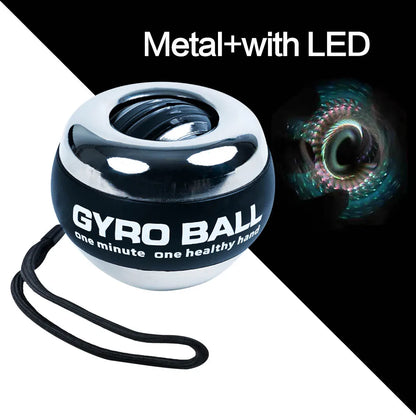 Auto-Start LED Gyroscopic Wrist Ball for Hand & Forearm Training