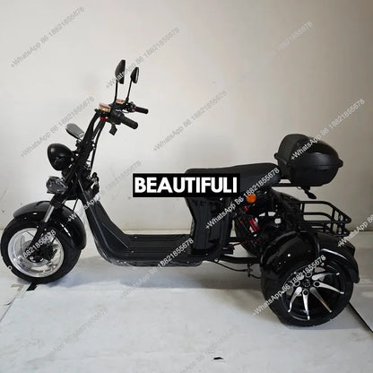 3 Wheel Bike Adult Bicycle Electric Tricycle Scooter Aluminum Materials Moped Adult 2000w Trikes 3 Wheel Motorcycle