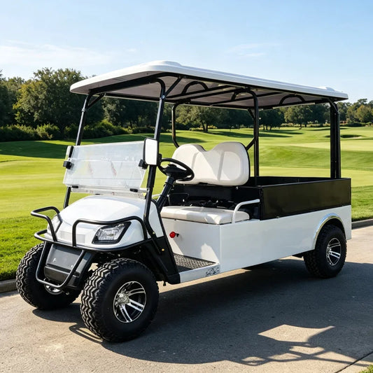 Electric Golf Cart with Cargo Bed, Two-Seater, Off-Road