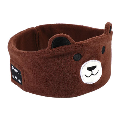 Cartoon Animal Wireless Music Earphones Sleeping Eye Mask Bluetooth Headphones V5.0 Headsets Headband For Kids Outside Sleeping