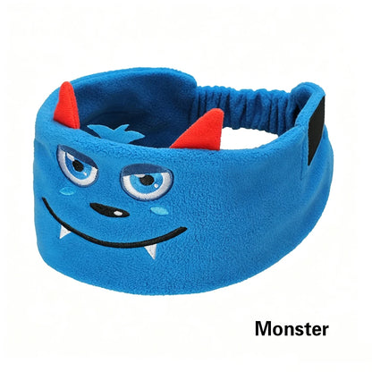 Cartoon Animal Wireless Music Earphones Sleeping Eye Mask Bluetooth Headphones V5.0 Headsets Headband For Kids Outside Sleeping