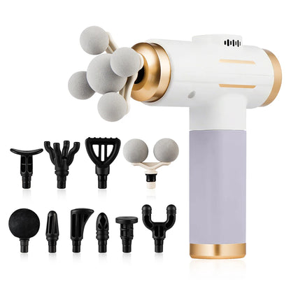 11-in-1 Electric Massage Gun – 99-Level Adjustable Fascia Massager for Deep Muscle Massage, Arms, Legs & Full Body