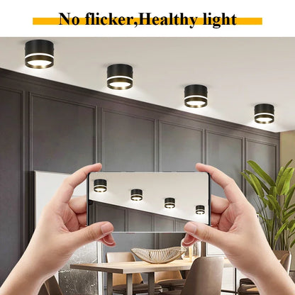 Led Surface Mounted Downlight Lights  Ceiling Lamp 220V 5w 10w 15w Spot Lights Ceiling Fixtures Lighting for Bedroom Kitchen Hom