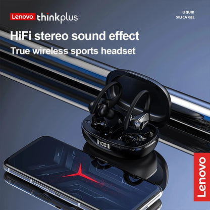 Lenovo LP75 Sports Wireless Headphones with Microphone (Button Control, LED Power Display, Hifi Stereo Sound, Bluetooth 5.3 TWS)