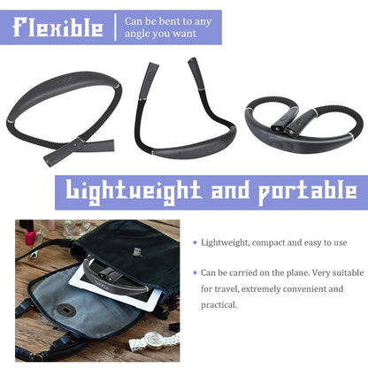 LED Neck Reading Light Flexible Book Lamp 3 Colors Brightness Adjustable Rechargeable for Reading Knitting Repairing Lighting