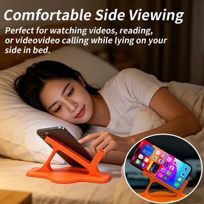 Stable Ergonomic Phone Holder for Hands-Free Viewing, Side Lying (Perfect for Bedtime Entertainment)