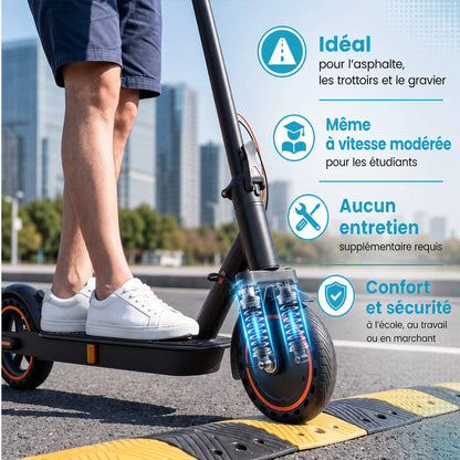 Electric Scooter with road approval TODIMART T6 ABE (30 km, 8.5 inch tires, Dual shock absorbers)