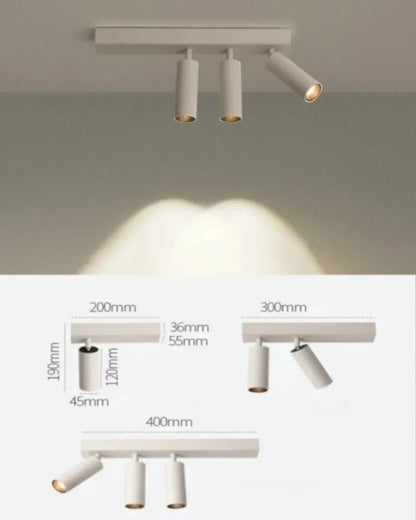 Adjustable Angle LED Surface Mounted Spotlights Suction Lights Ceiling for Home Use Cloakrooms Corridors Minimalist