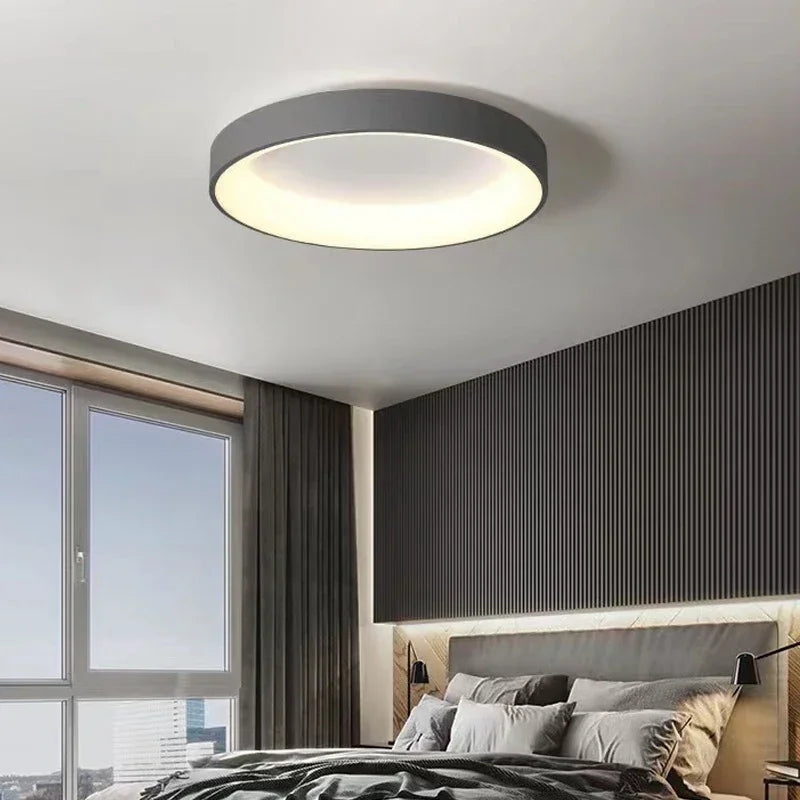 Nordic Ceiling Light Modern LED Simple Lamps For Living Room Bedroom Study Restaurant Home Indoor Round Decor Lighting Fixture