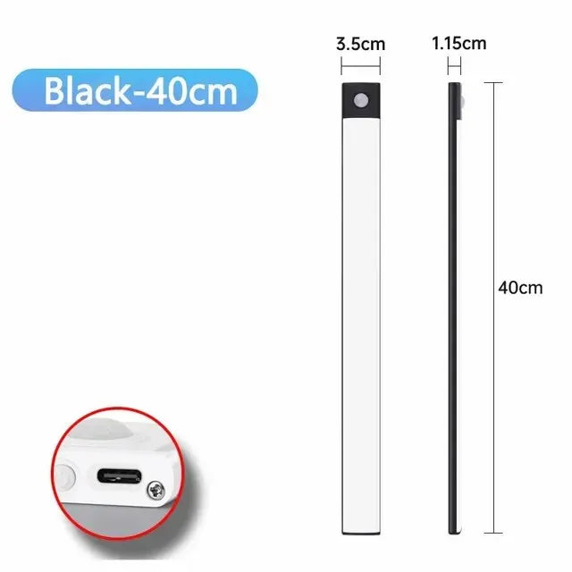 Motion Sensor Light Wireless LED Night Light USB Rechargeable Night Lamp Cabinet Wardrobe Lamp Under Backlight For Kitchen led