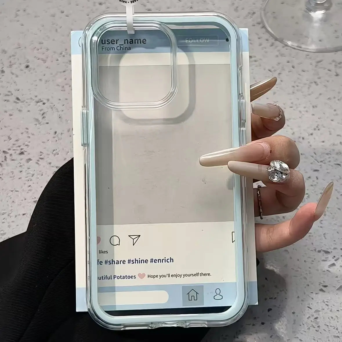 Candy Color Frame Phone Case (For iPhone 18 17 16 15 14 13 12 11 16) Acrylic & Shockproof Cover