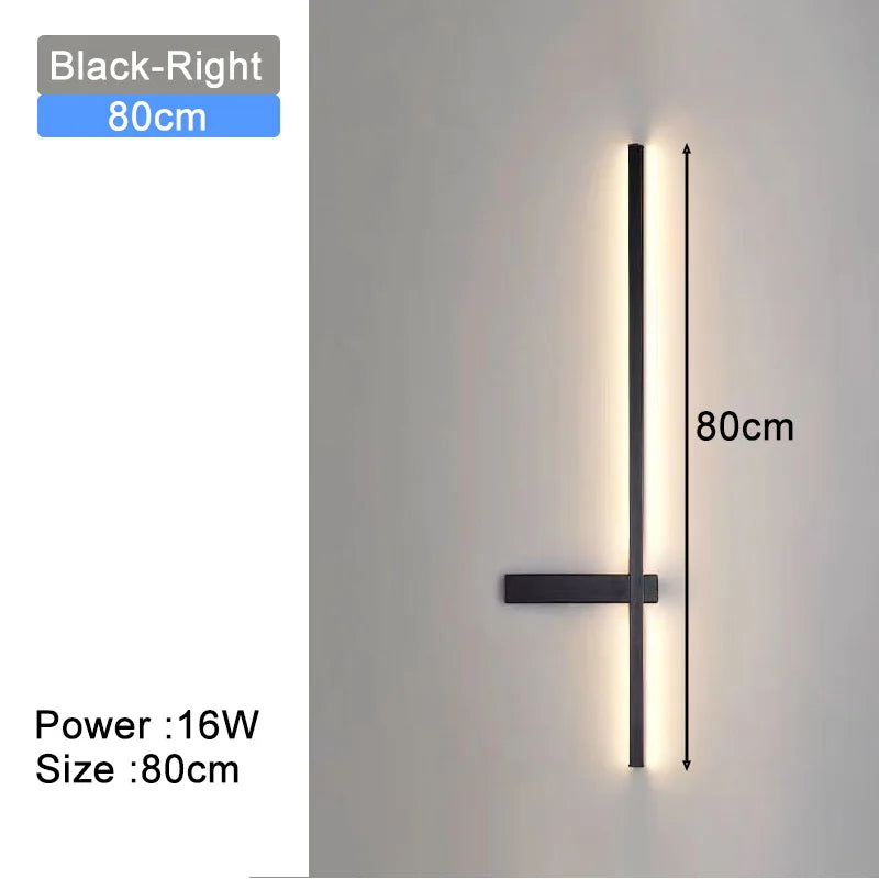 Hardwired Wall Sconces Modern LED Wall Lighting Fixtures for Bedroom Living Room Interior Wall Lamps for Corridor Kitchen Black